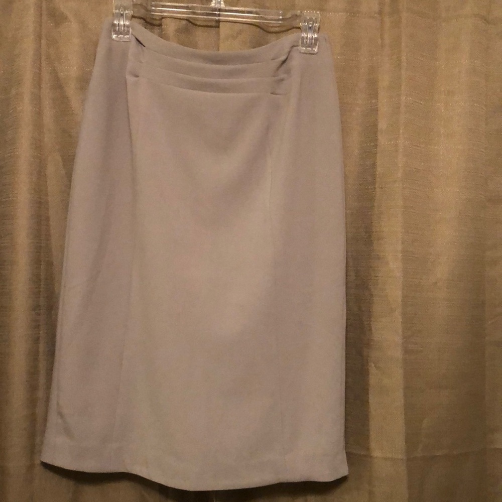 Polyester ,rayon ,spandex skirt tan lined
